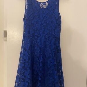 Blue Lace Kids Dress